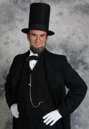 Abraham Lincoln Standing Up With Hat